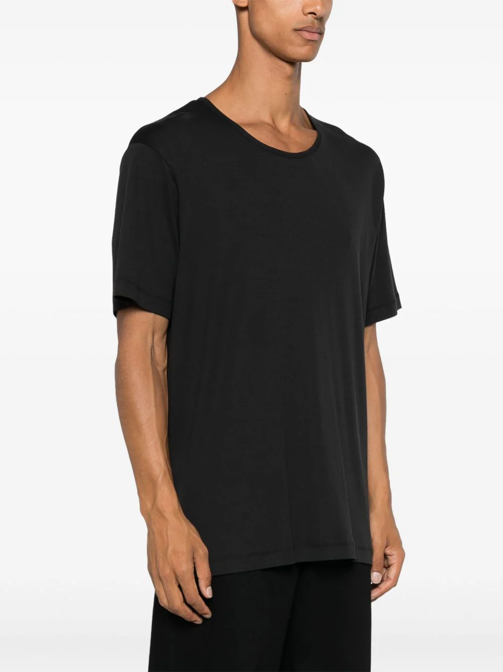 Ribbed U-Neck T-Shirt - Image 3