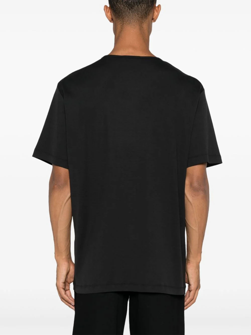 Ribbed U-Neck T-Shirt - Image 4