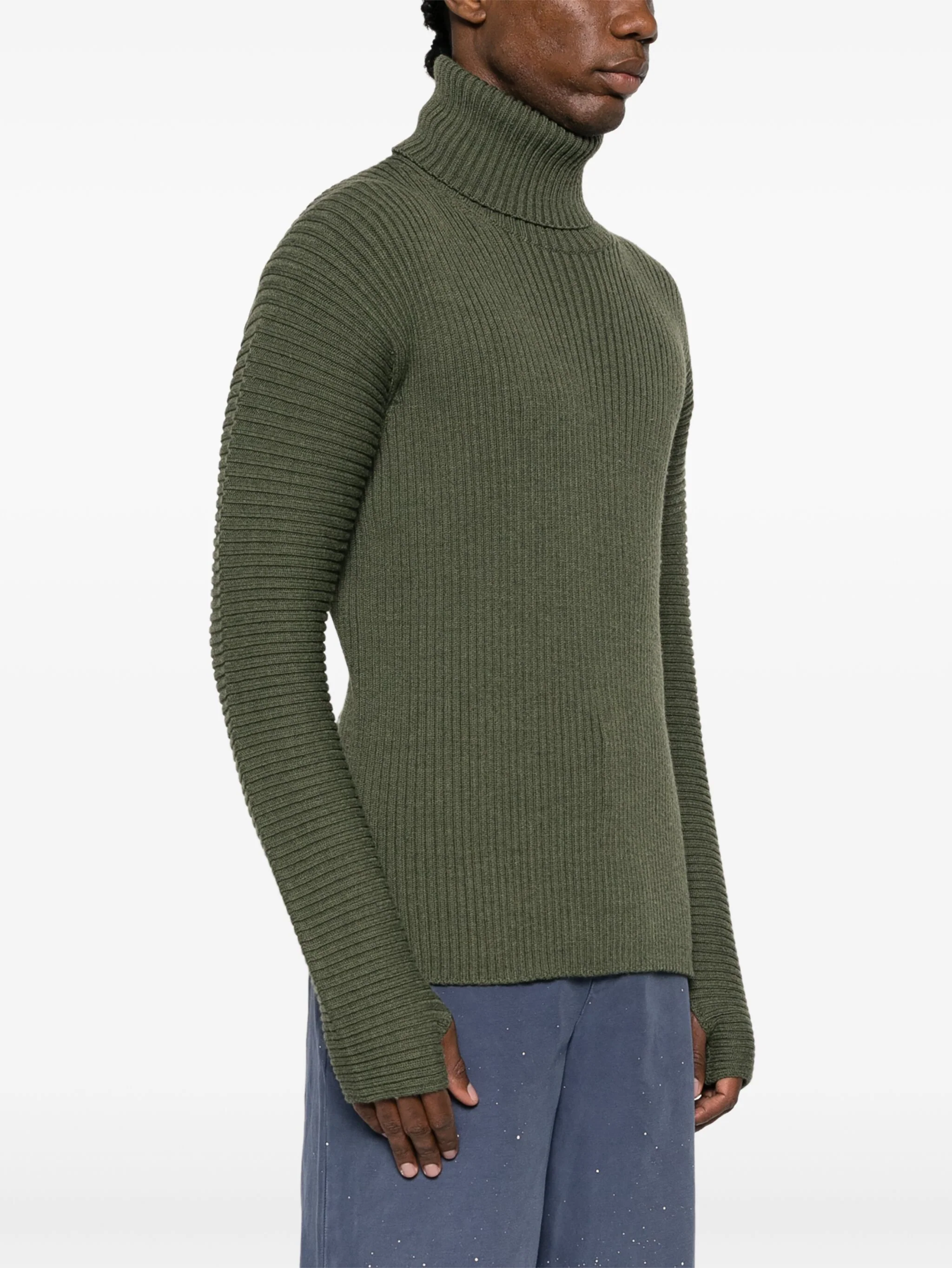 Roll-Neck Ribbed-Knit Jumper - Image 3