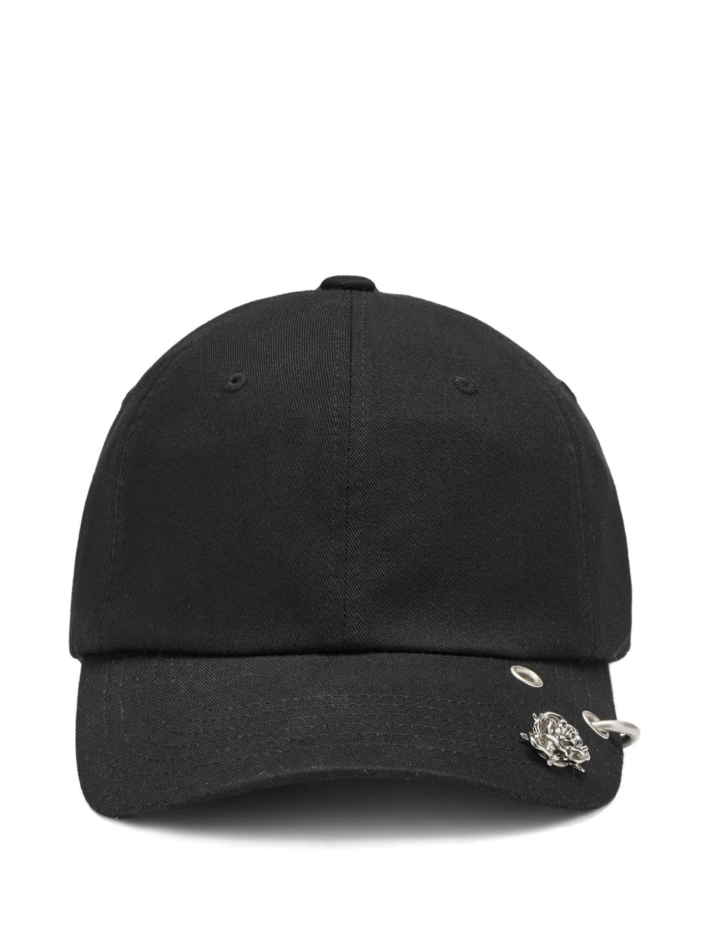 Rose-Embellishment Baseball Cap