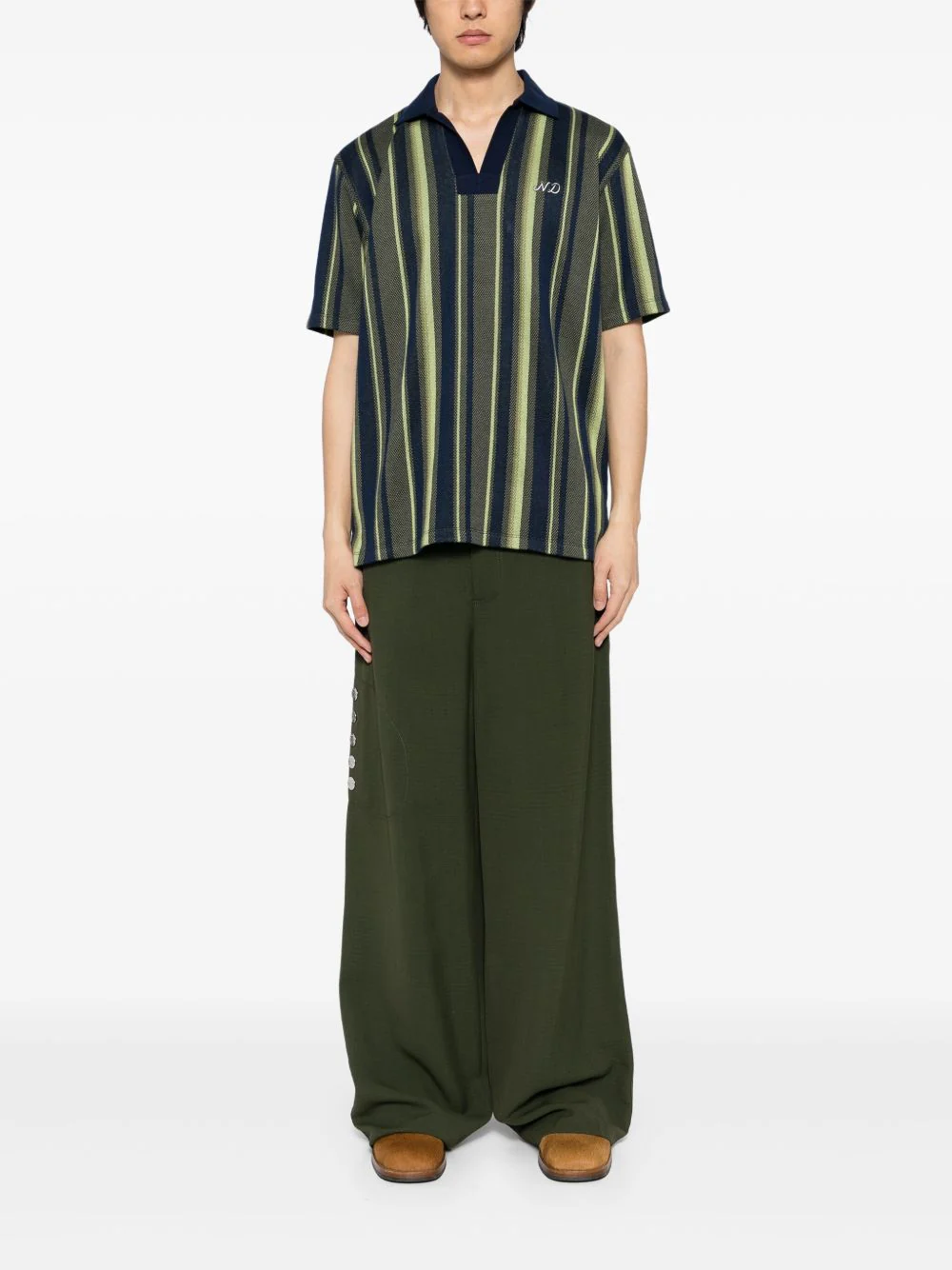 Rugby Striped Polo Shirt - Image 3