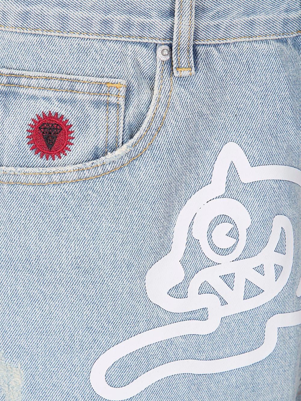 Running Dog Denim Shorts - Image 3