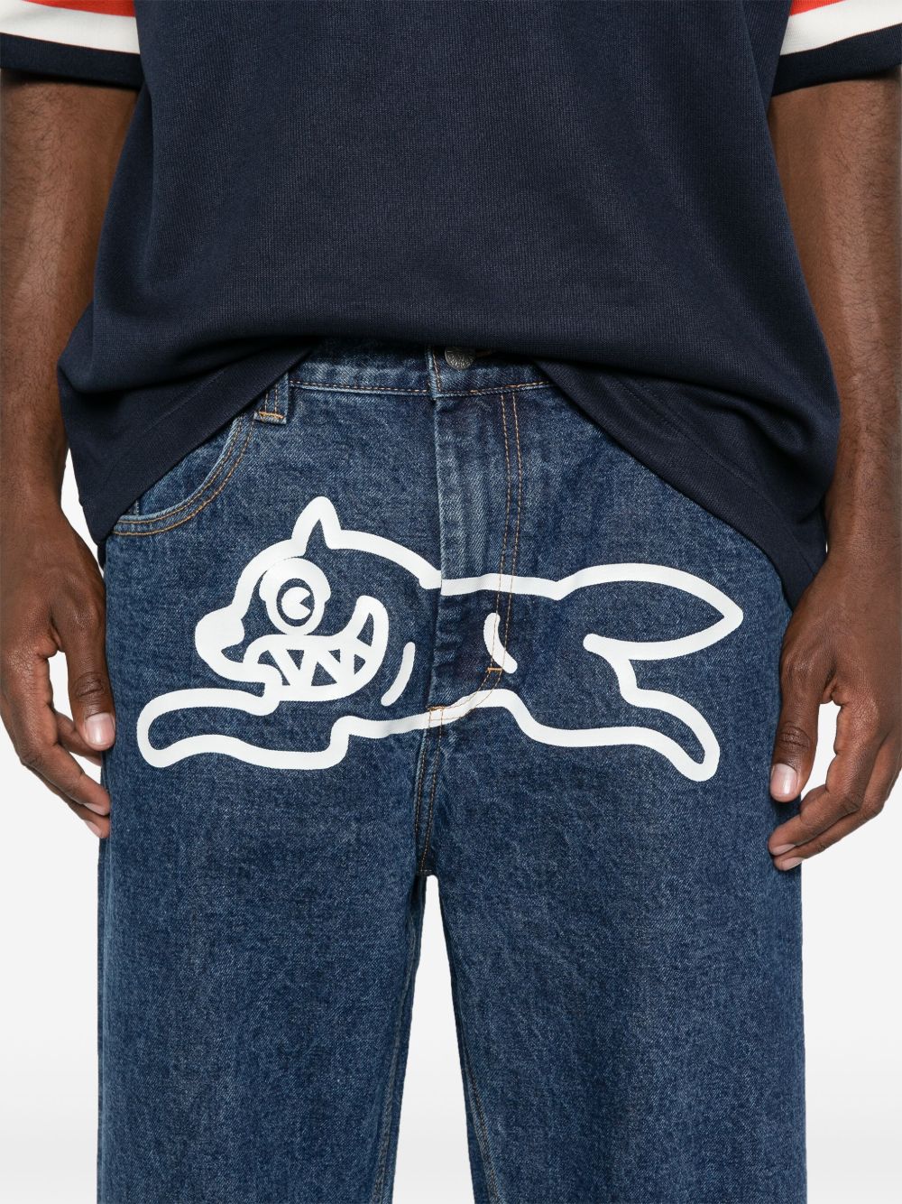 Running Dog Double Scoop Straight Jeans - Image 2