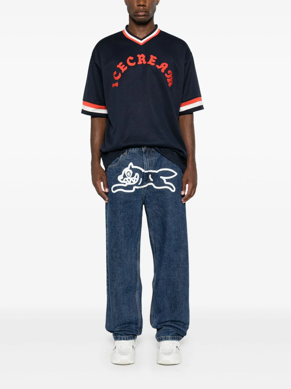 Running Dog Double Scoop Straight Jeans - Image 3