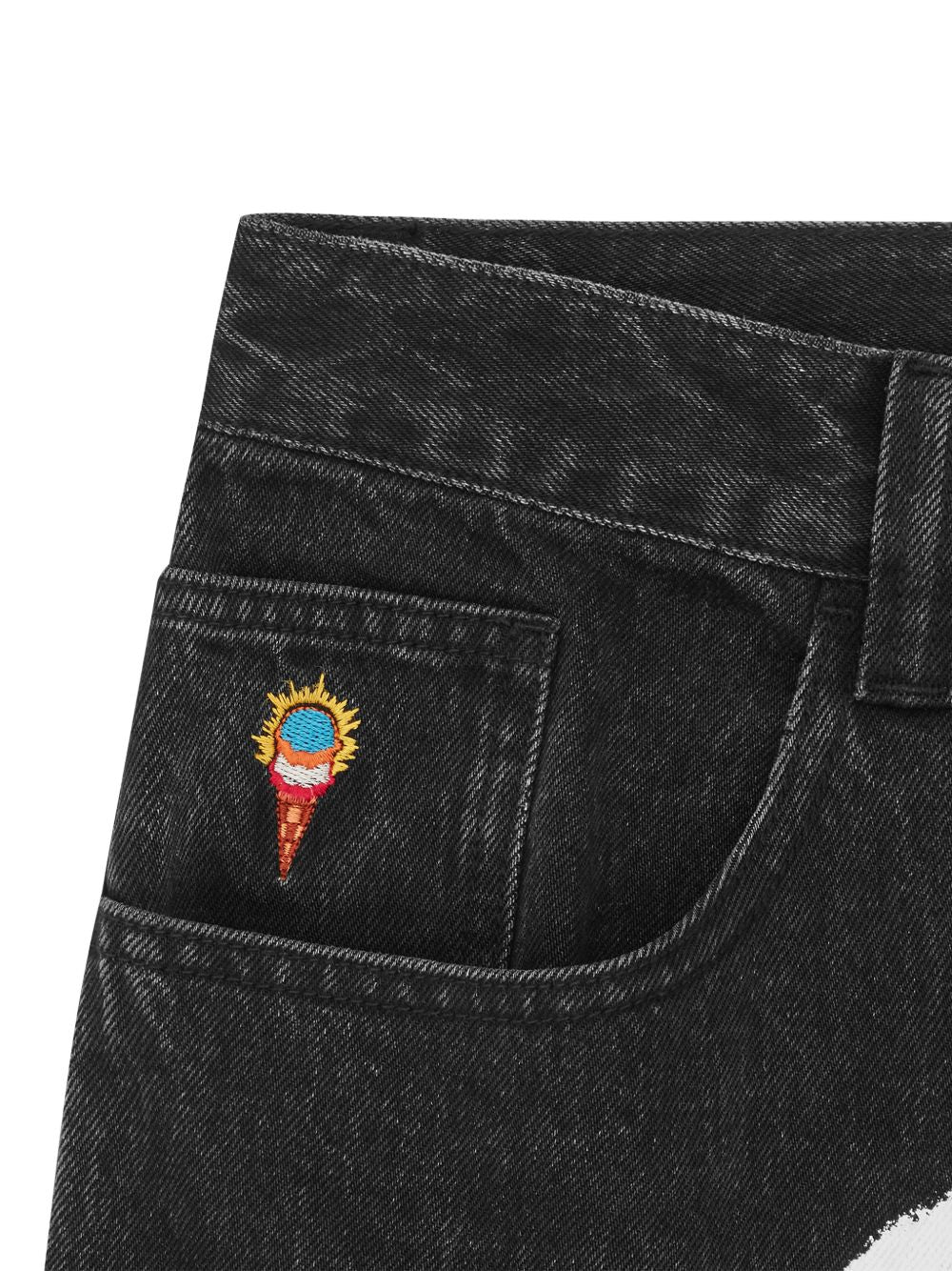Running Dog Graphic-Printed Jeans - Image 3