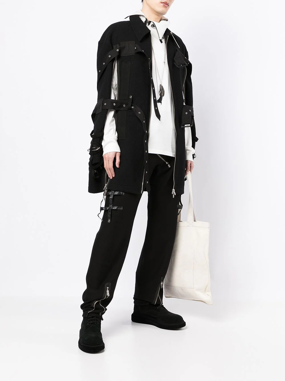 Safety-Pin Detail Jacket - Image 5