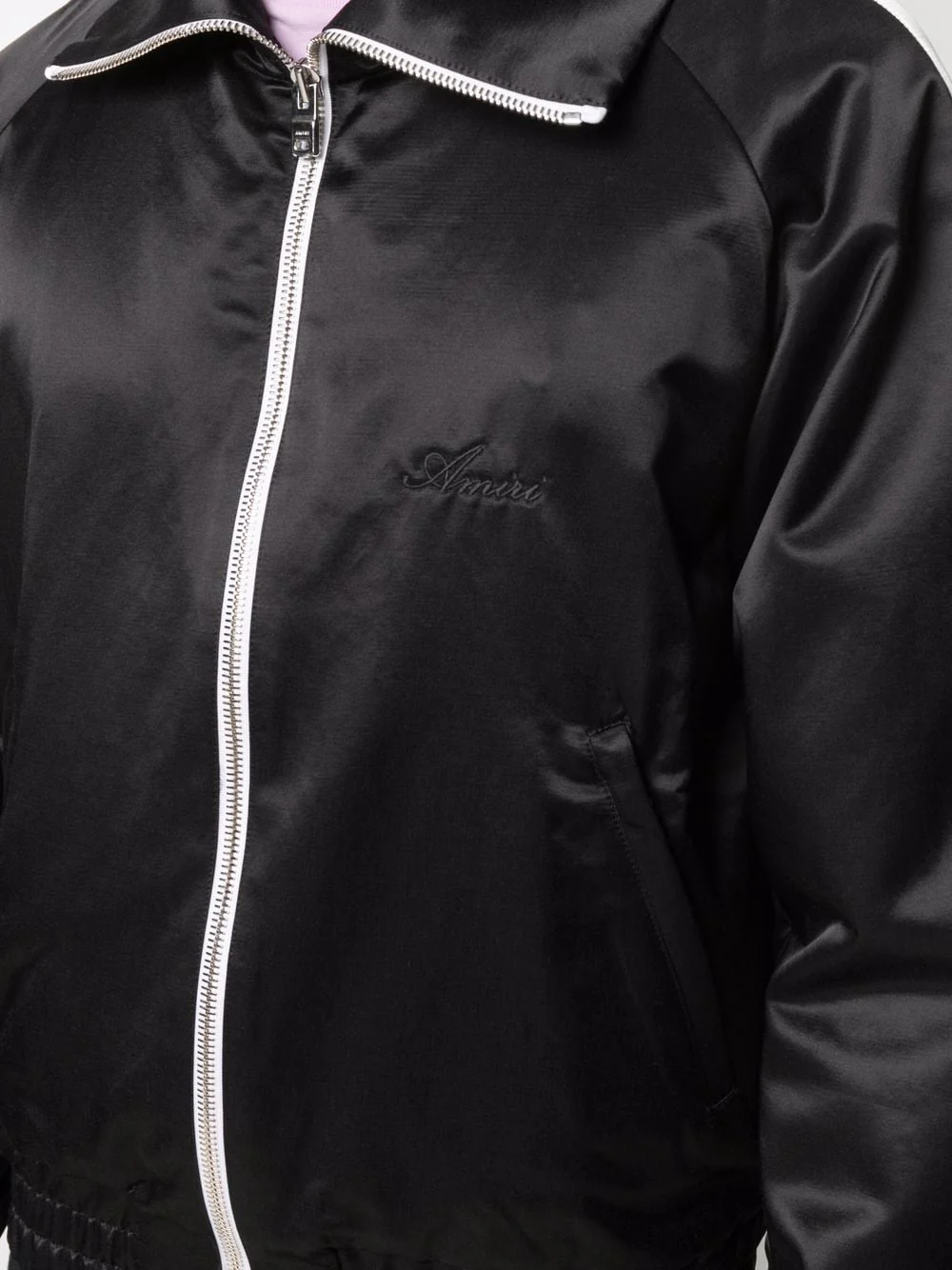 Sateen Zipped Track Jacket - Image 5