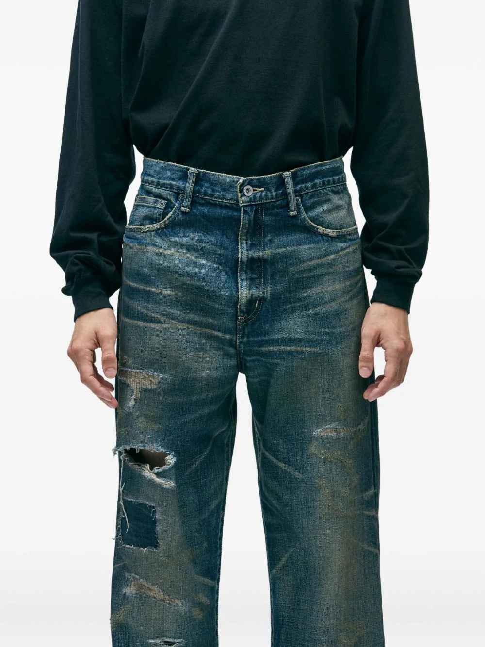 Savage Denim Distressed Jeans - Image 3