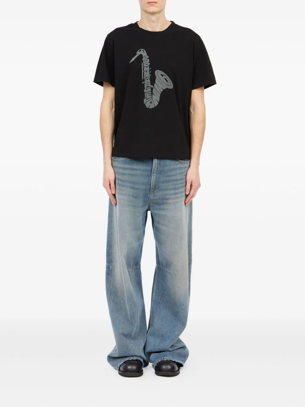 Saxophone-Print T-Shirt - Image 2