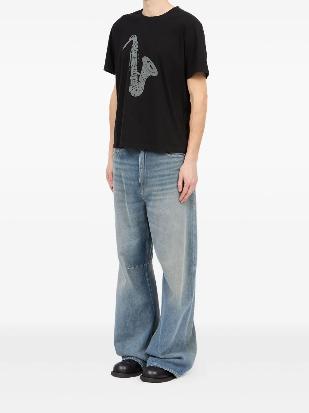 Saxophone-Print T-Shirt - Image 3