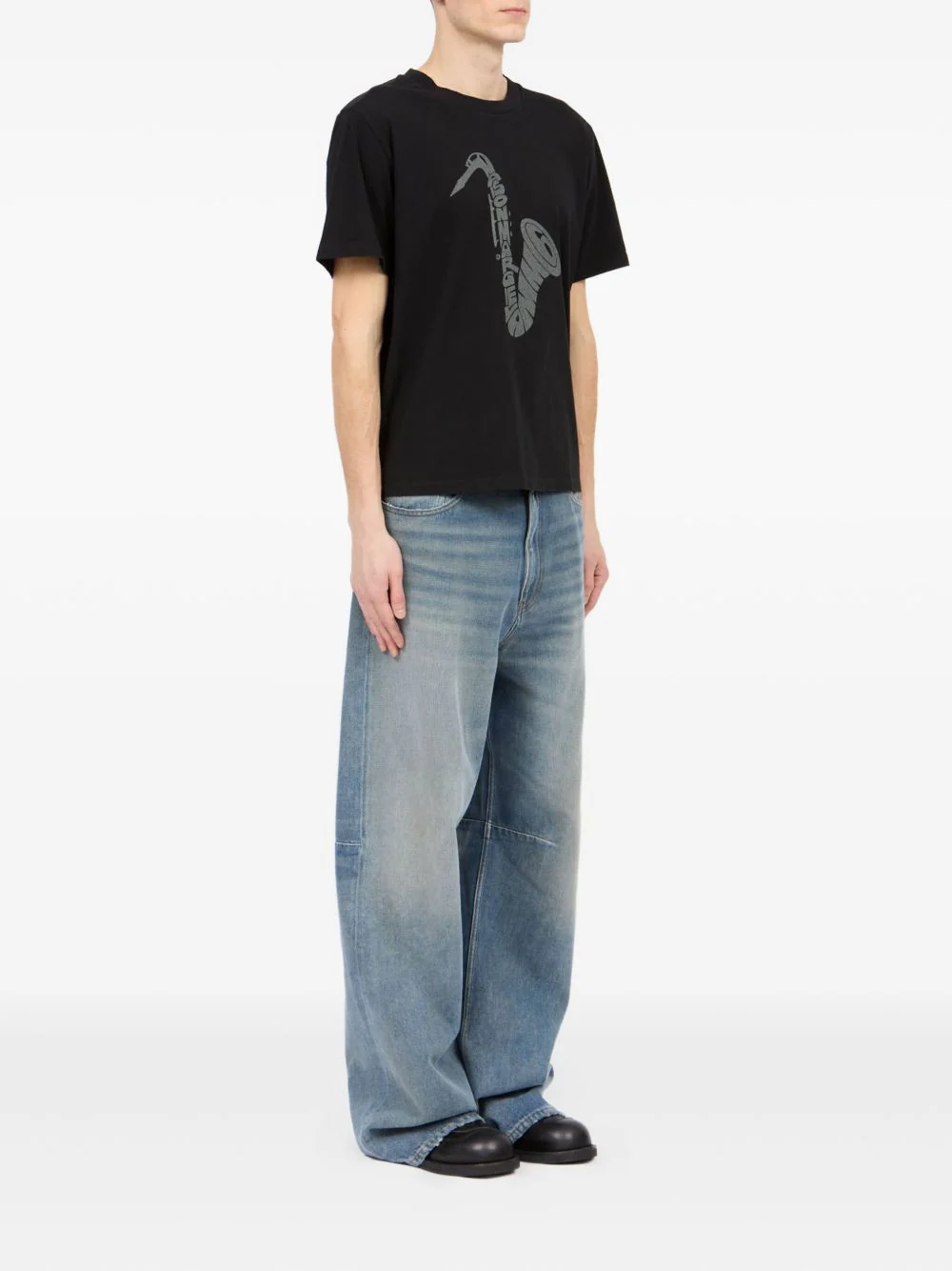 Saxophone-Print T-Shirt - Image 5