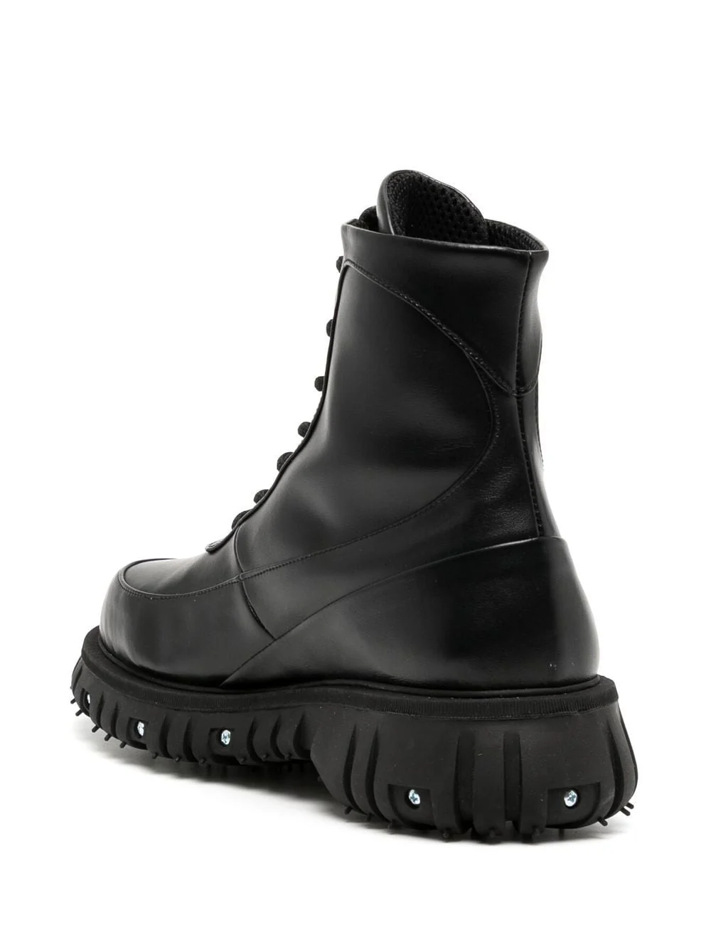 Screw-Detail Leather Ankle Boots - Image 4