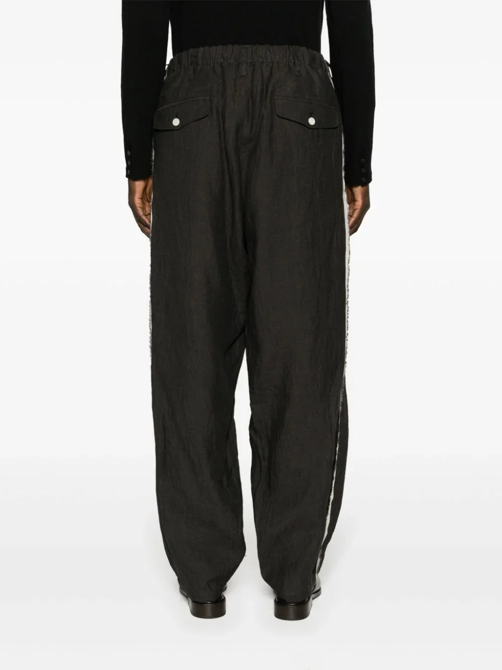 Seam-Detail Tapered Trousers - Image 3