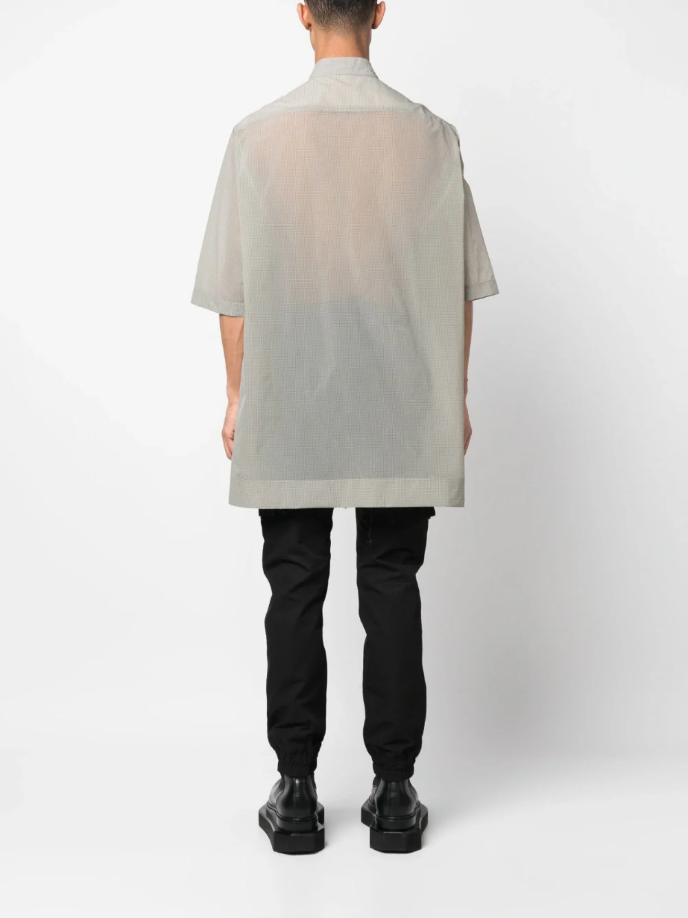 Semi-Sheer Short-Sleeve Shirt - Image 3