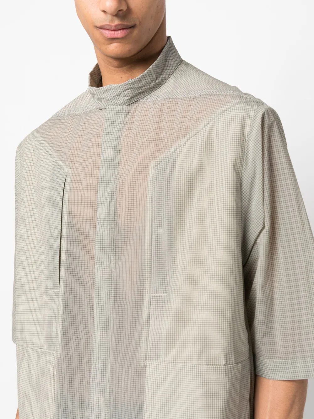 Semi-Sheer Short-Sleeve Shirt - Image 4