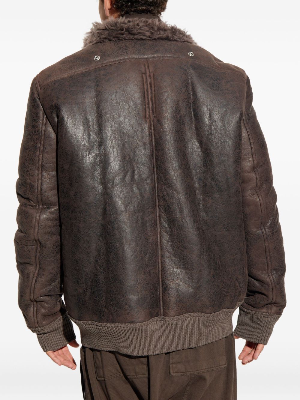 Shearling-Collared Zip-Front Jacket - Image 5