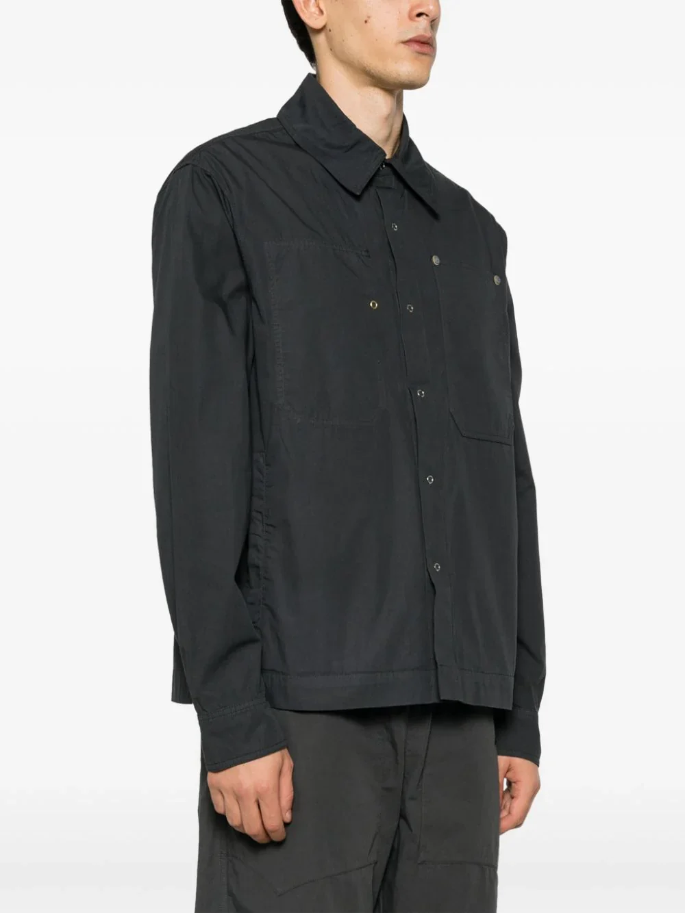 Shell Cotton Shirt Jacket - Image 3