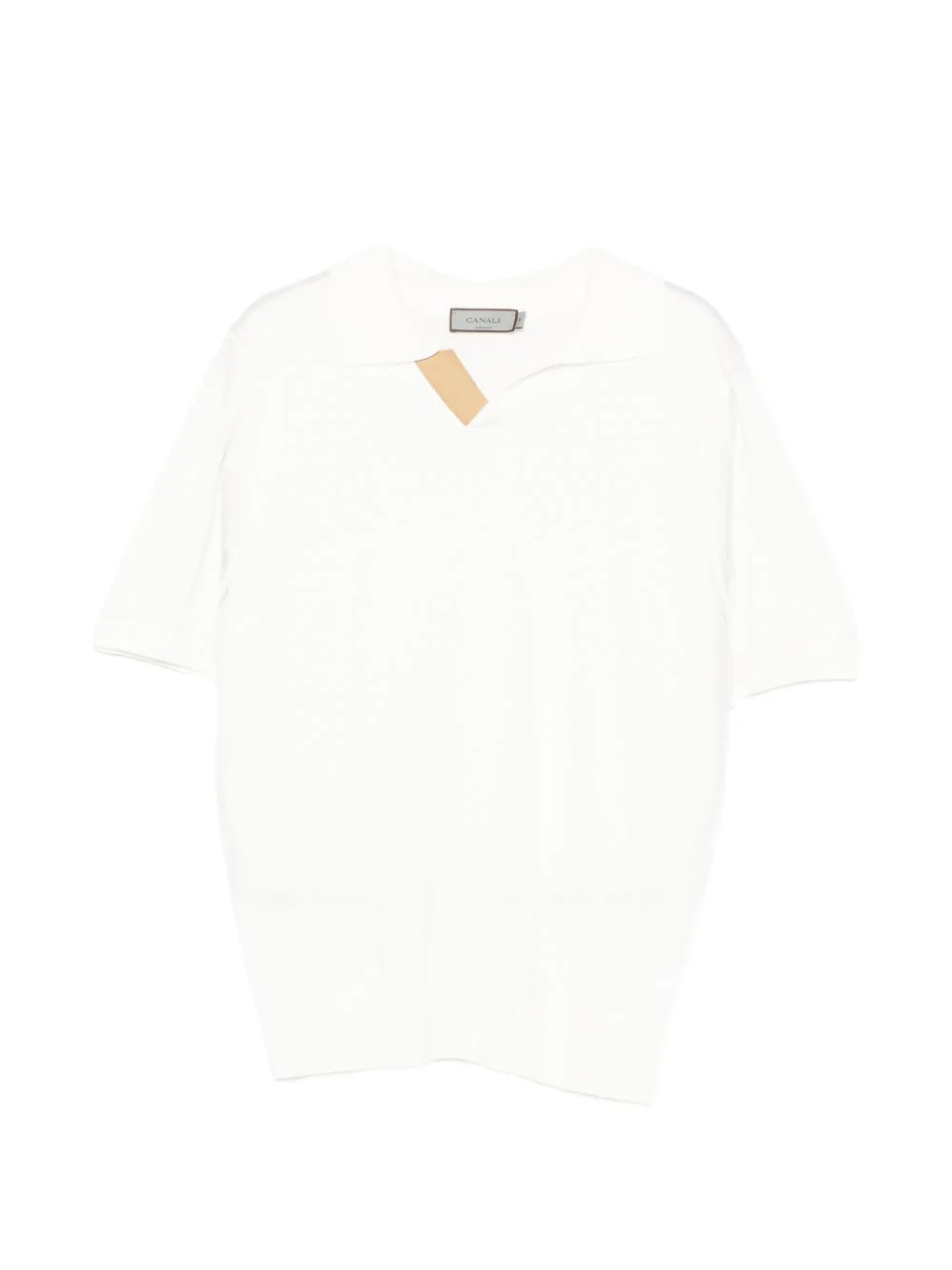 Short-Sleeve Open Collar Polo Shirt