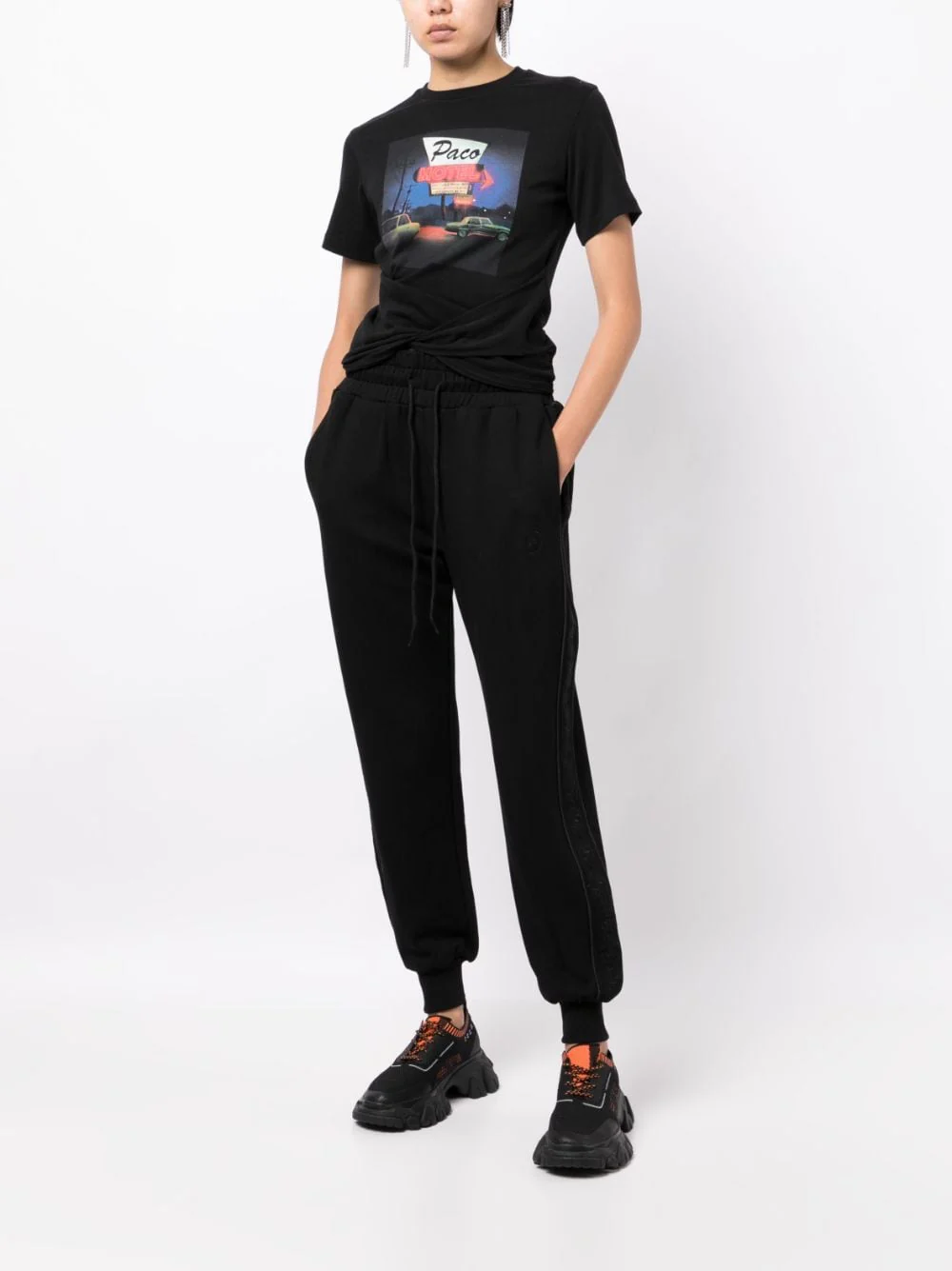 Side-Stripe Cotton Track Pants - Image 4