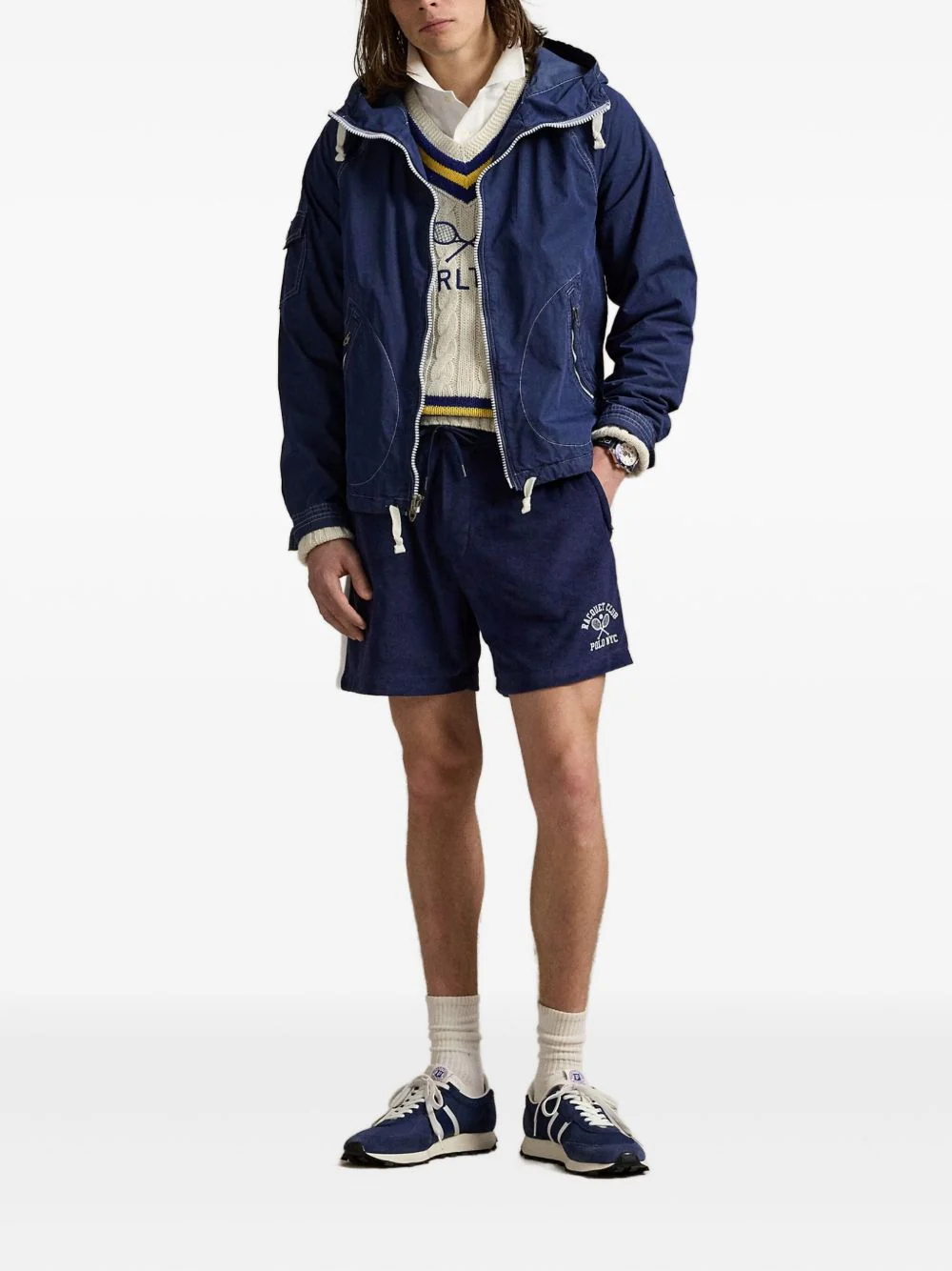 Side-Stripe Embroidered Shorts - Image 4