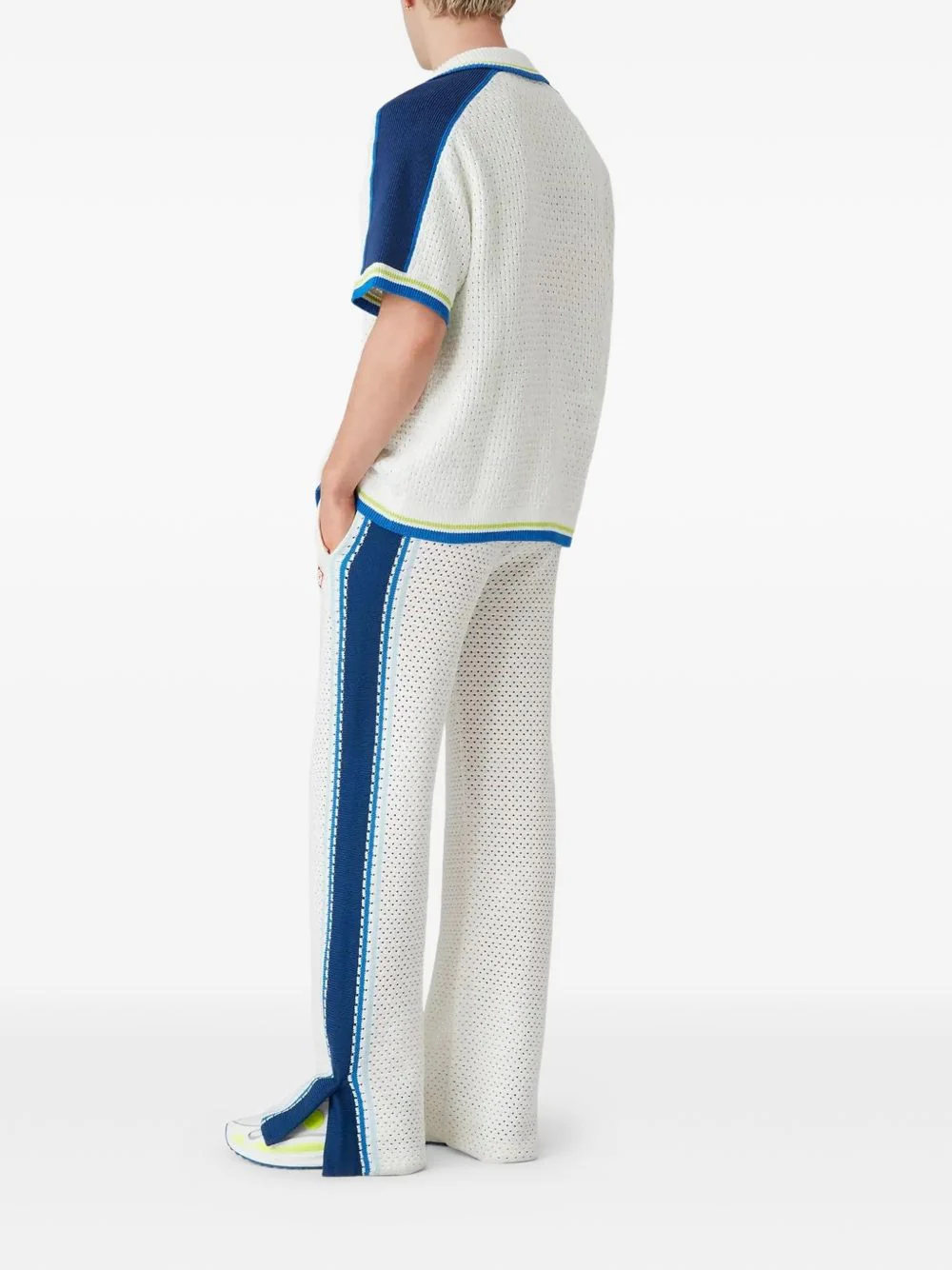 Side-Stripe Knitted Trousers - Image 5
