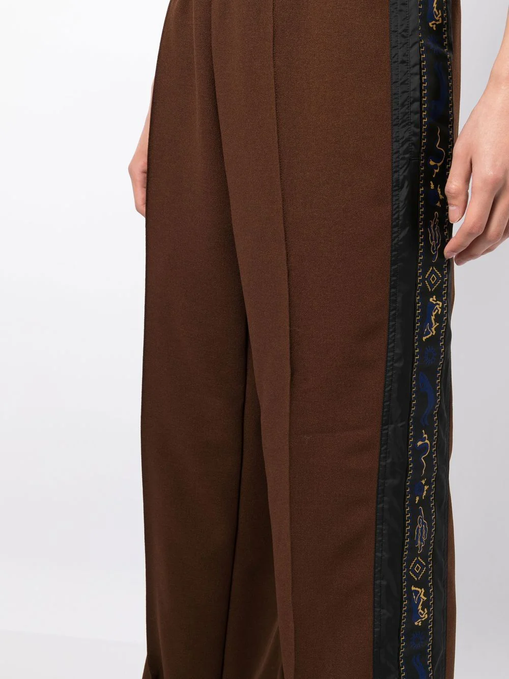 Side-Stripe Straight-Leg Trousers - Image 5