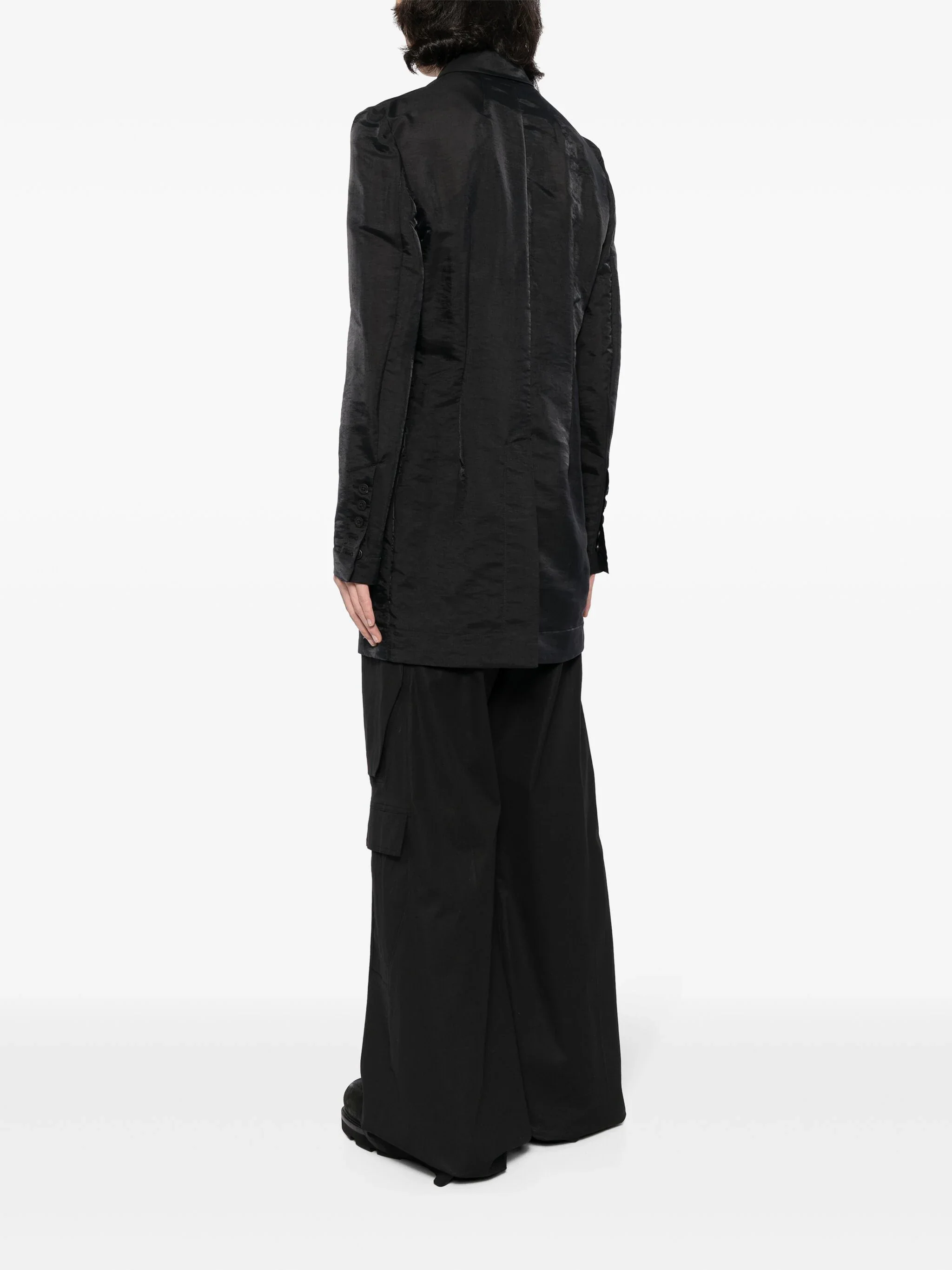 Silk-Blend Single-Breasted Blazer - Image 4