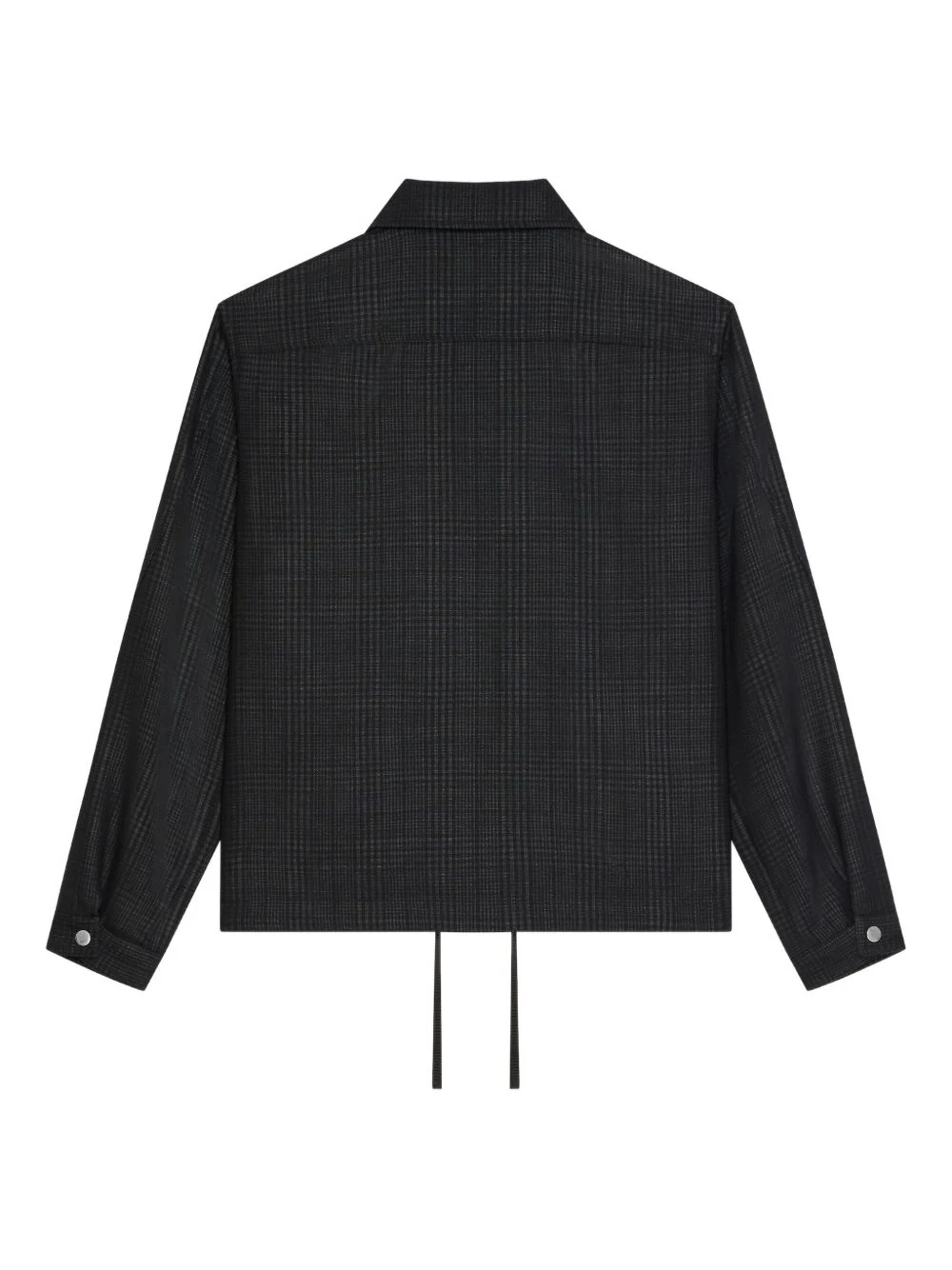Silver-Tone-Hardware Checked Jacket - Image 2