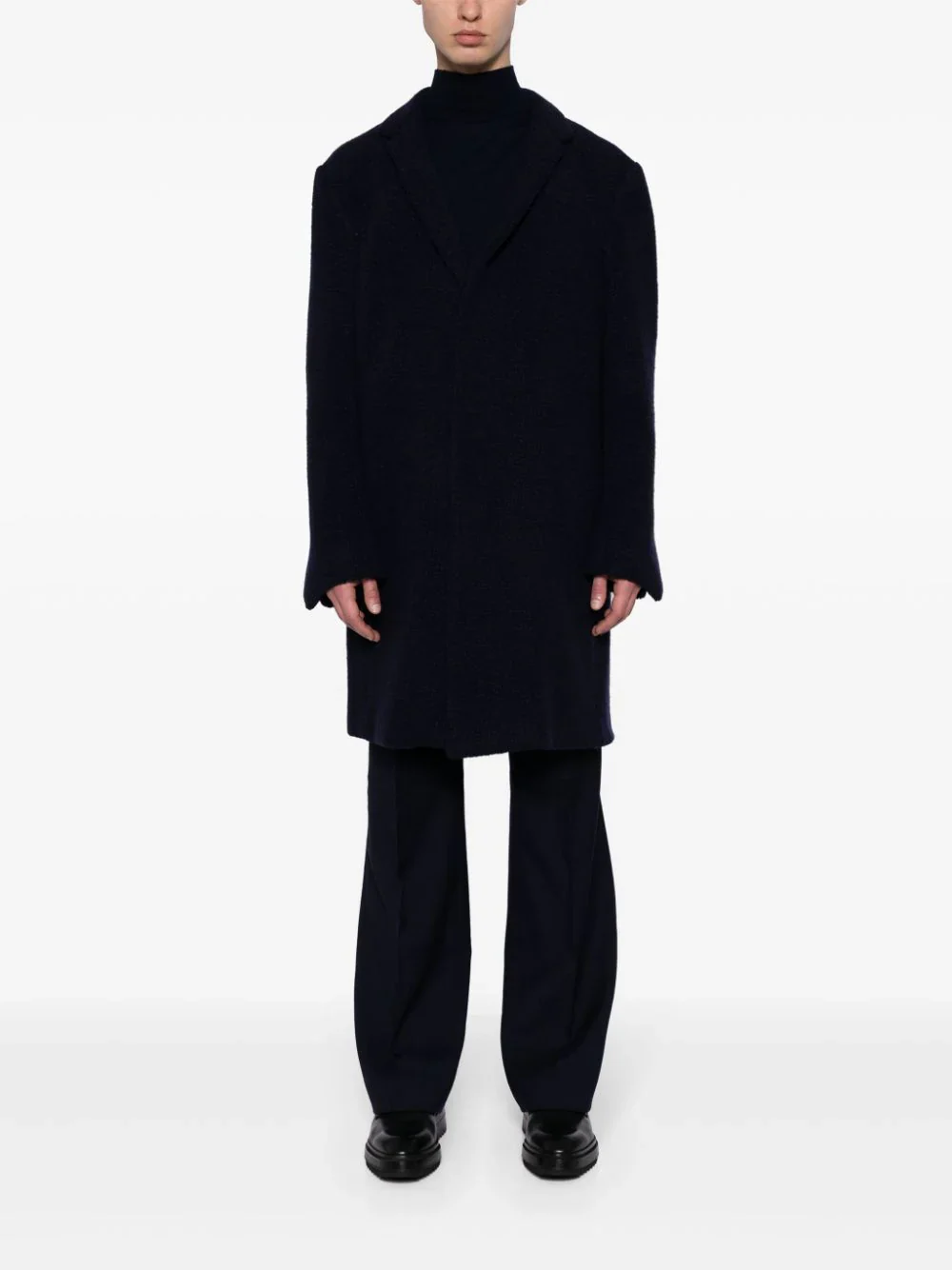 Single-Breasted Fleece Coat - Image 2