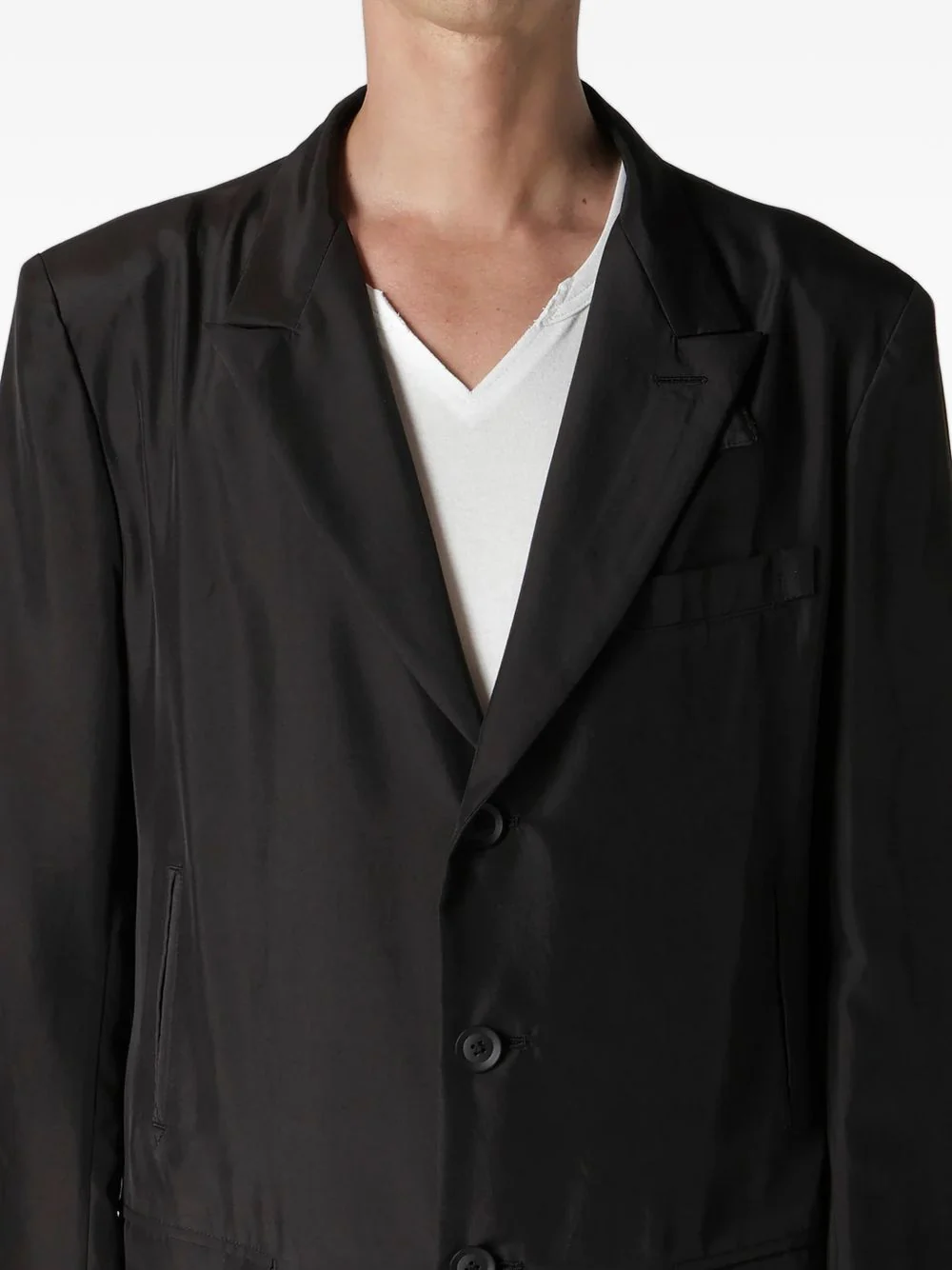 Single-Breasted Silk Suit - Image 3