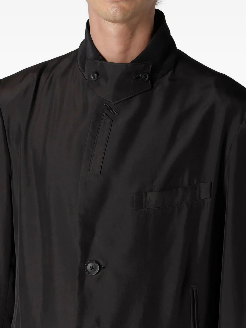 Single-Breasted Silk Suit - Image 4