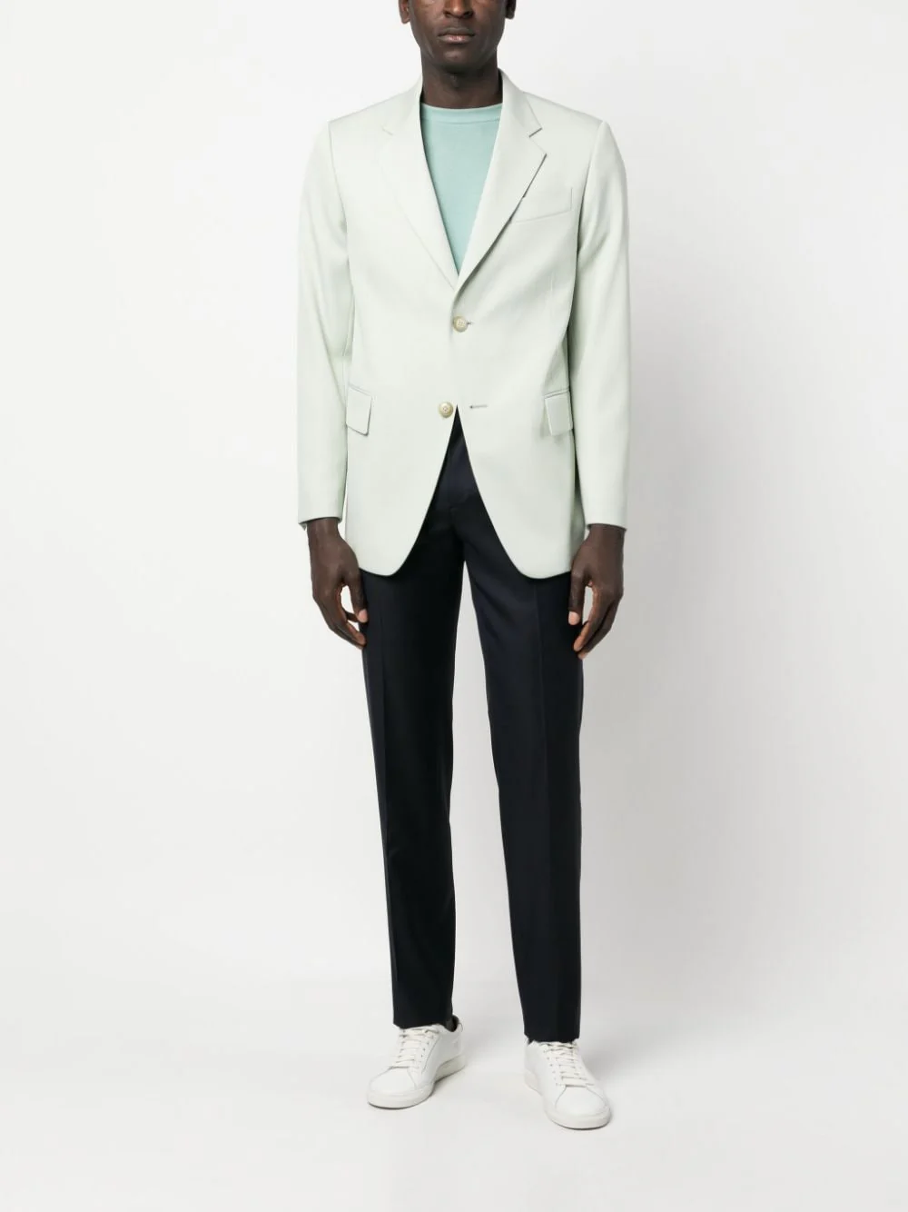 Single-Breasted Wool Blazer - Image 3