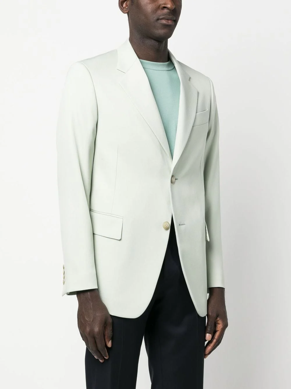 Single-Breasted Wool Blazer - Image 4