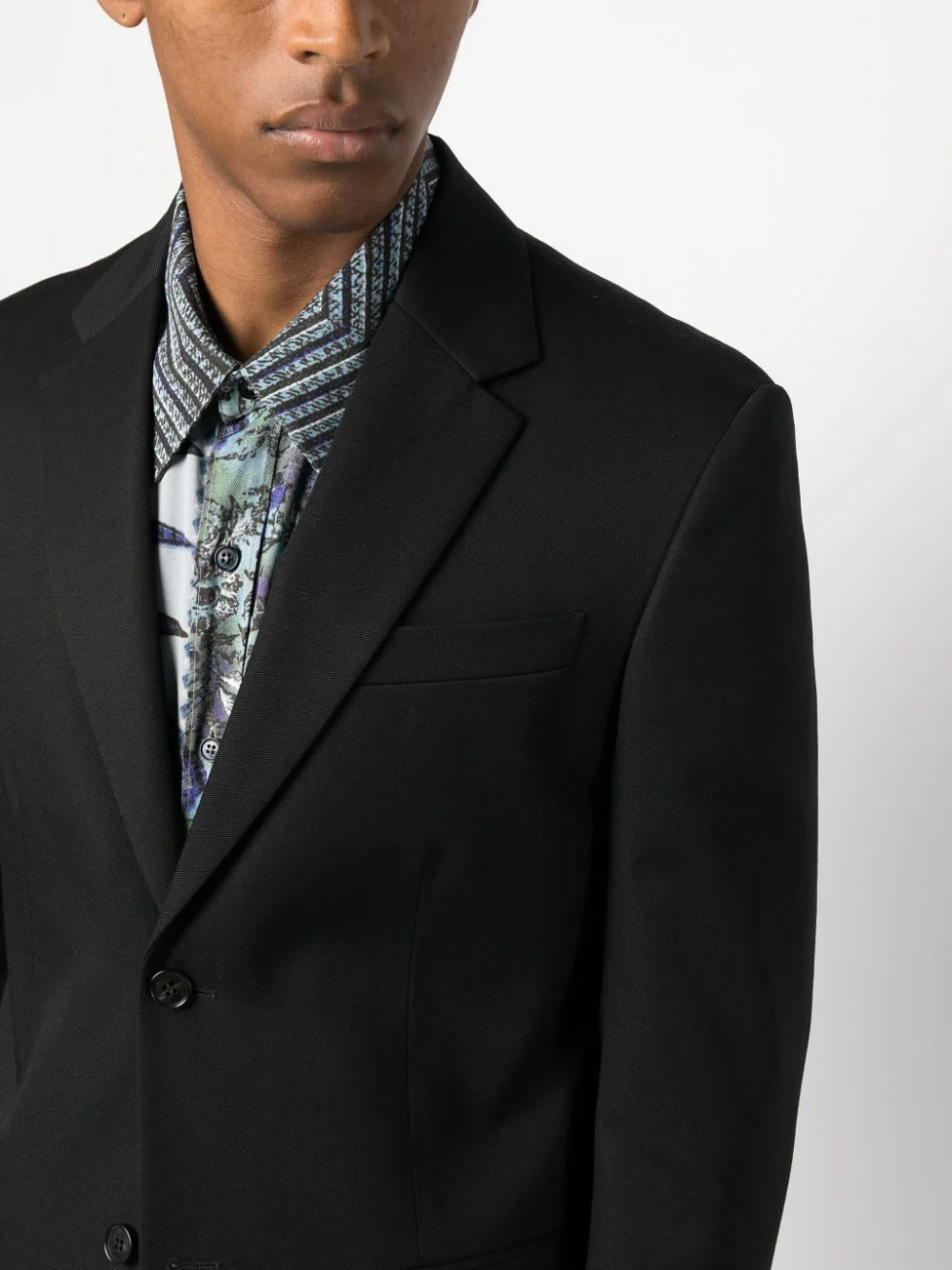 Single-Breasted Wool Blazer - Image 4