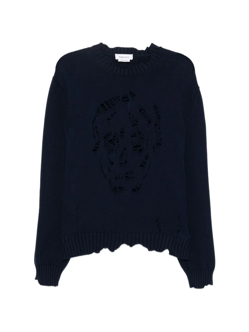 Skull-Distressed Sweater