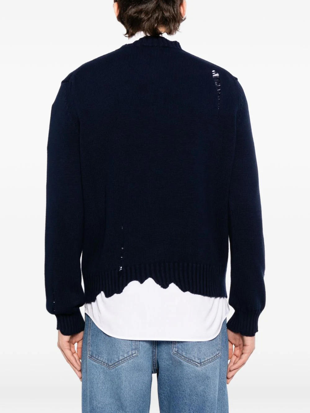 Skull-Distressed Sweater - Image 4