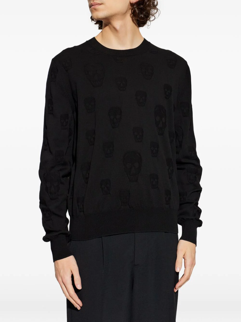 Skull-Pattern Sweater - Image 2