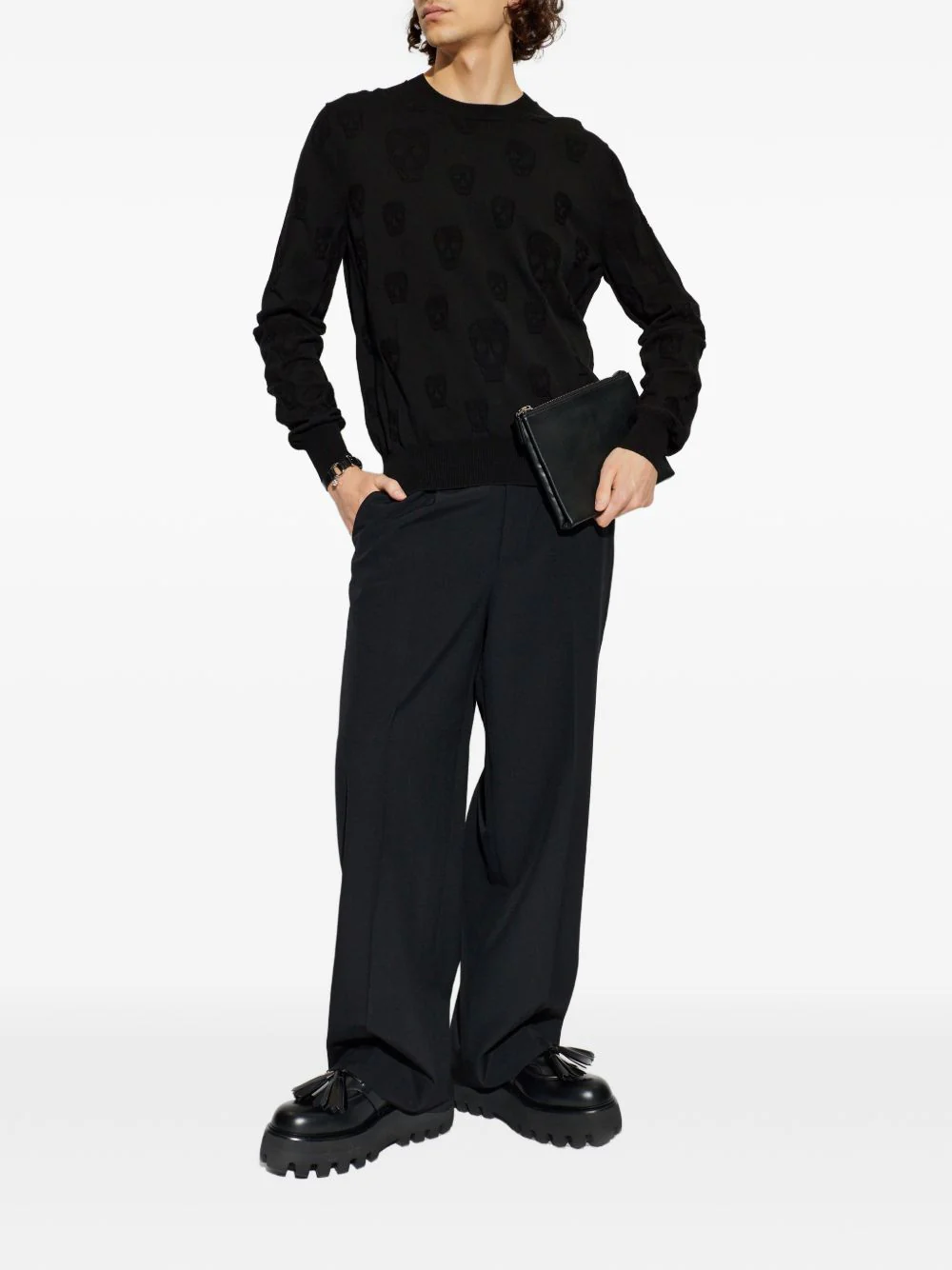 Skull-Pattern Sweater - Image 3