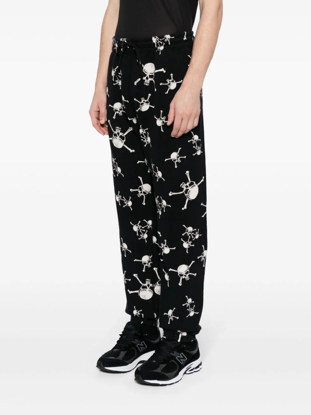 Skull-Print Cotton Track Pants - Image 3
