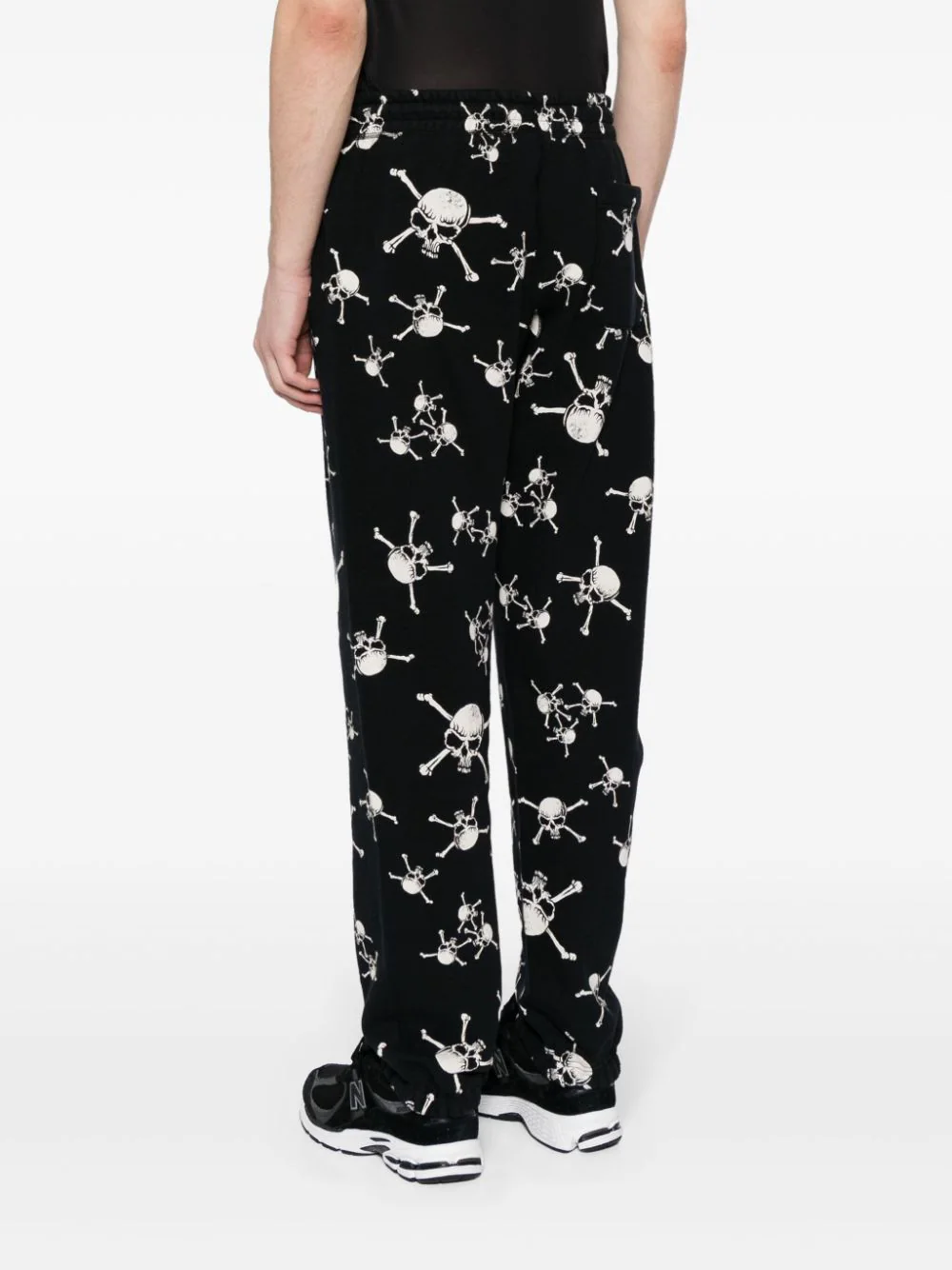 Skull-Print Cotton Track Pants - Image 4