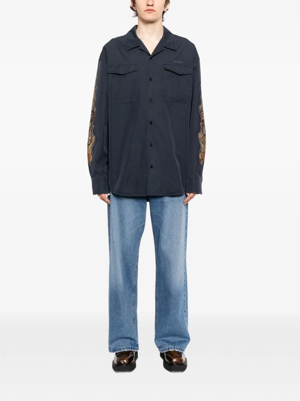 Sleeve Graphic Pocket Shirt - Image 5