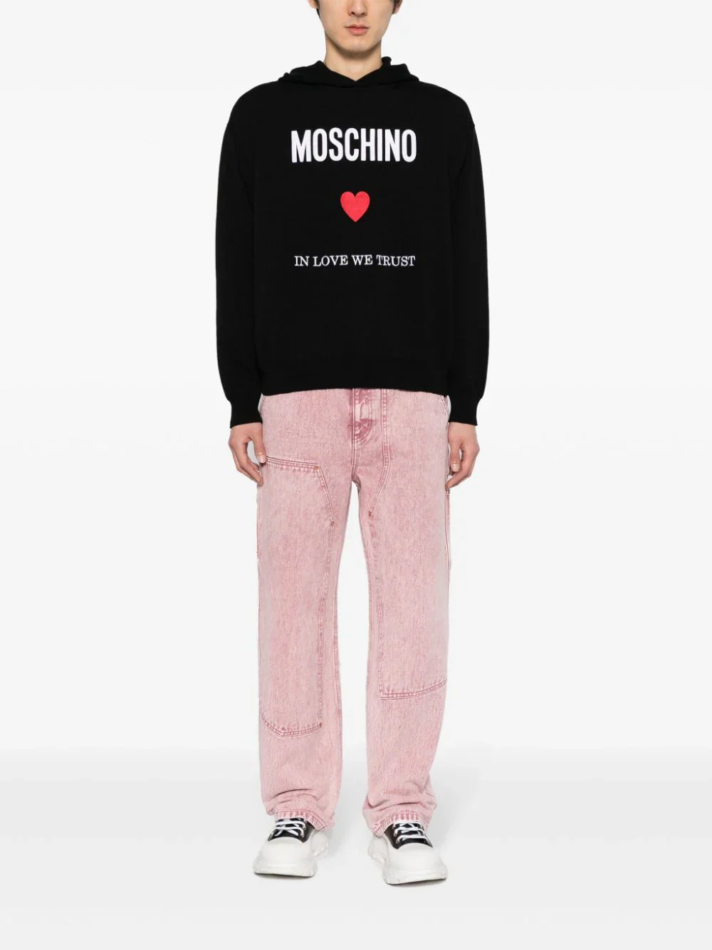 Slogan-Print Cotton Hoodie - Image 2