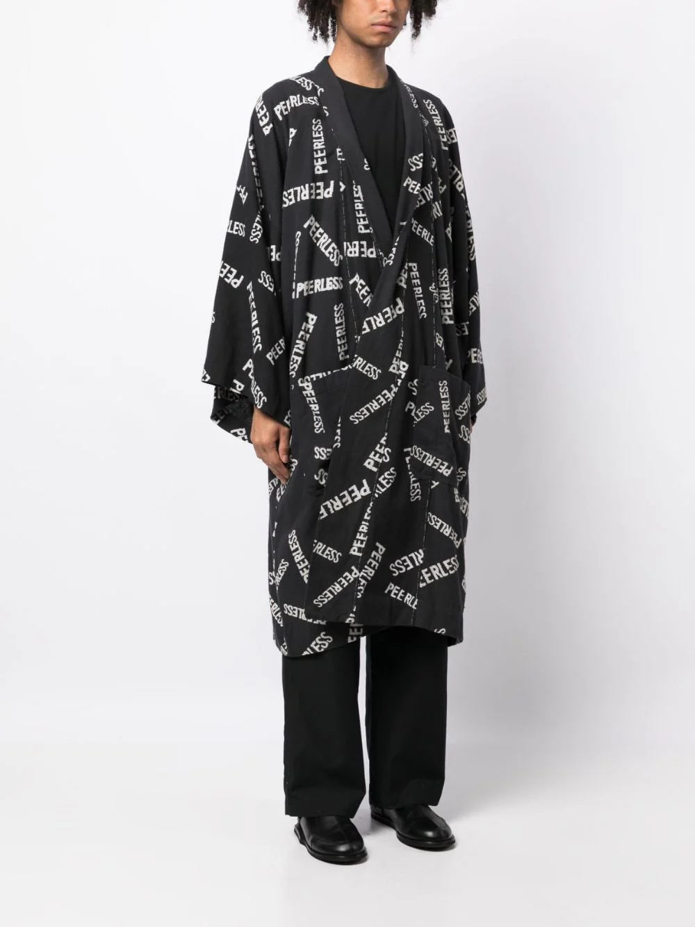 Slogan-Print Wide-Sleeve Jacket - Image 2