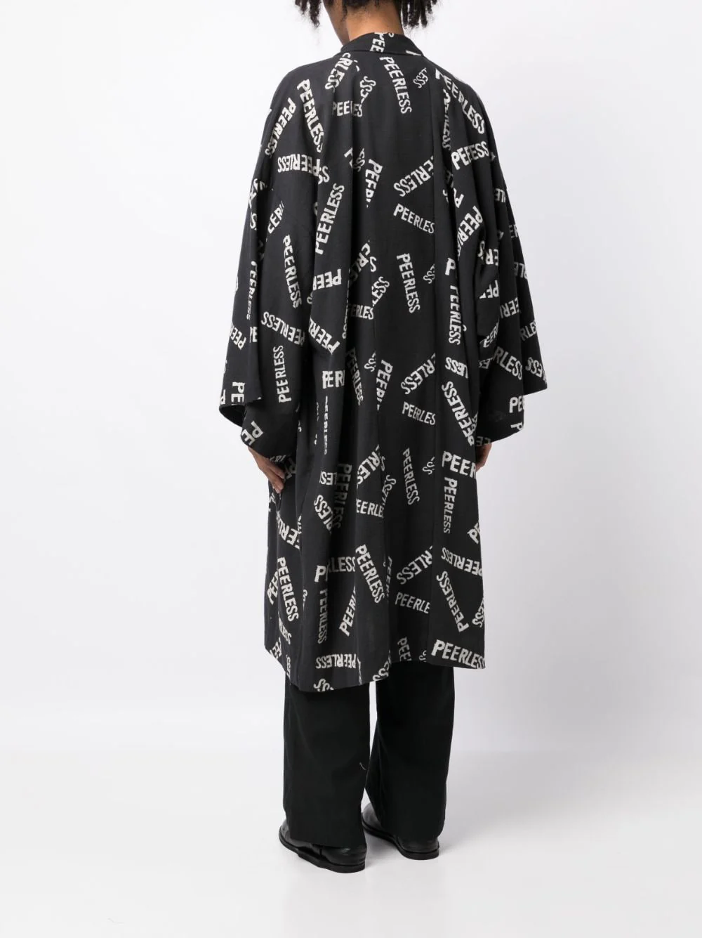 Slogan-Print Wide-Sleeve Jacket - Image 3