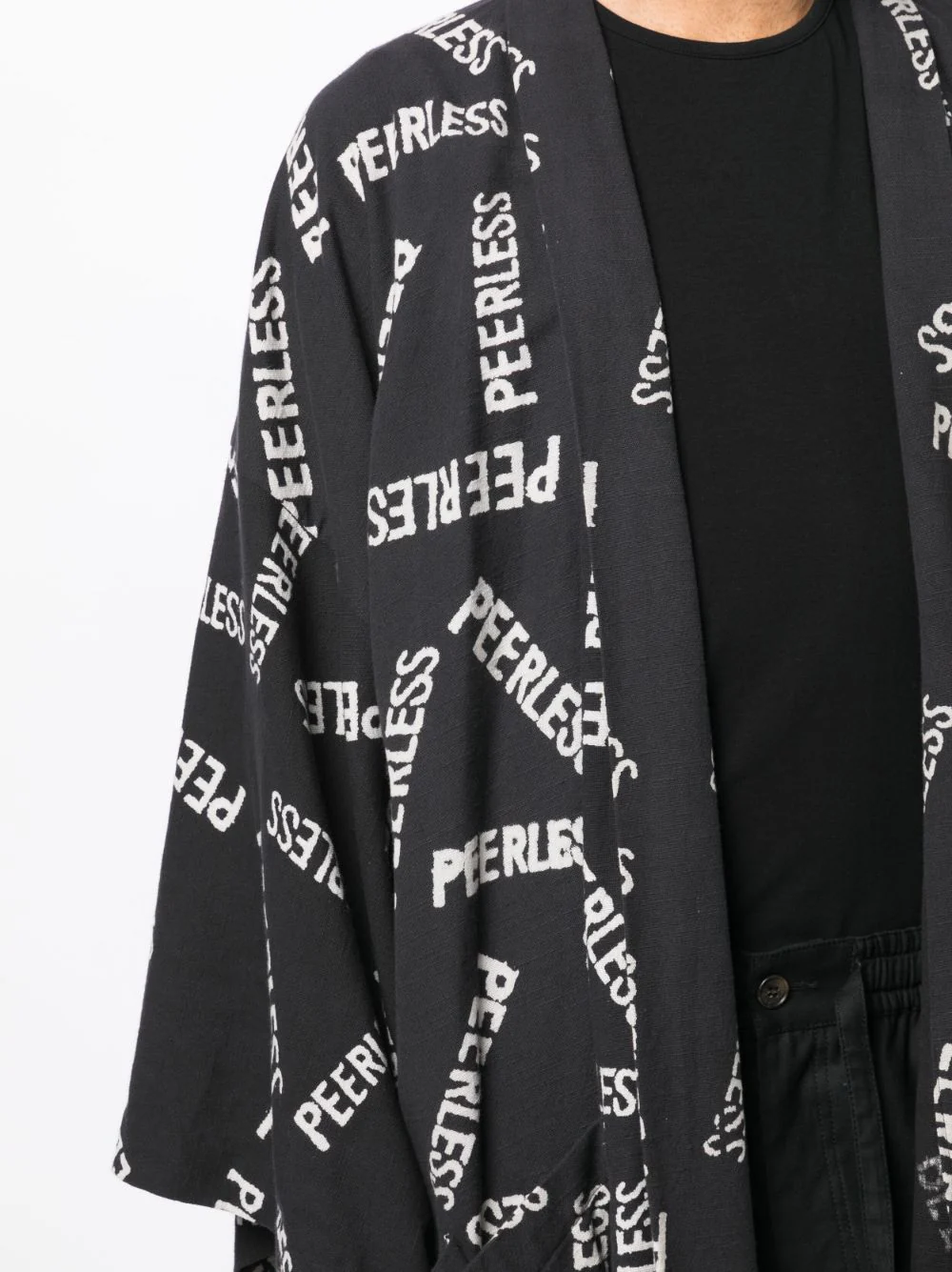 Slogan-Print Wide-Sleeve Jacket - Image 4
