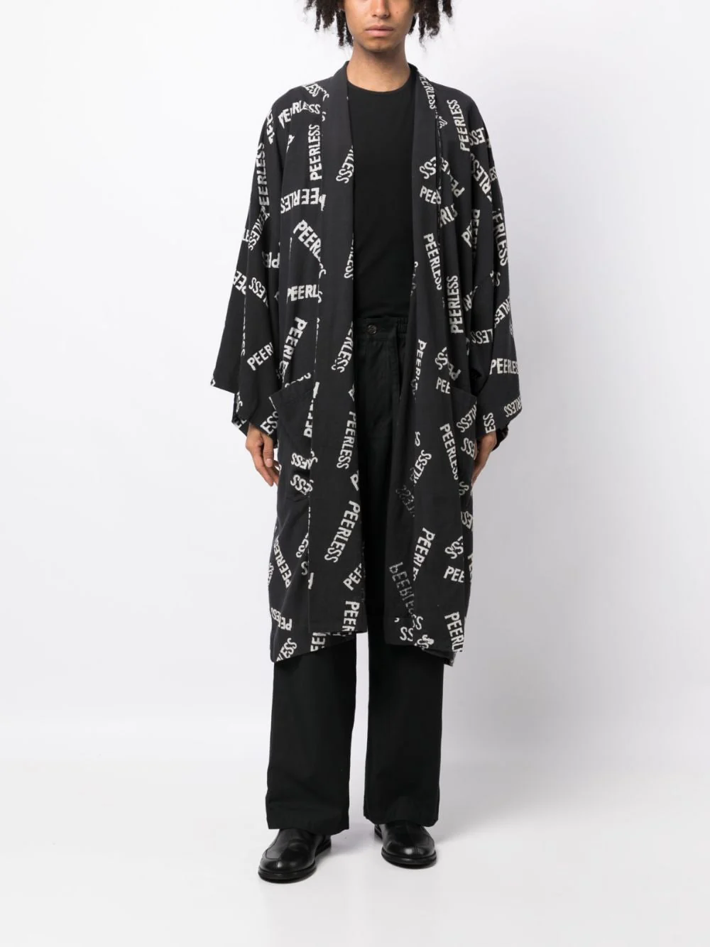 Slogan-Print Wide-Sleeve Jacket - Image 5