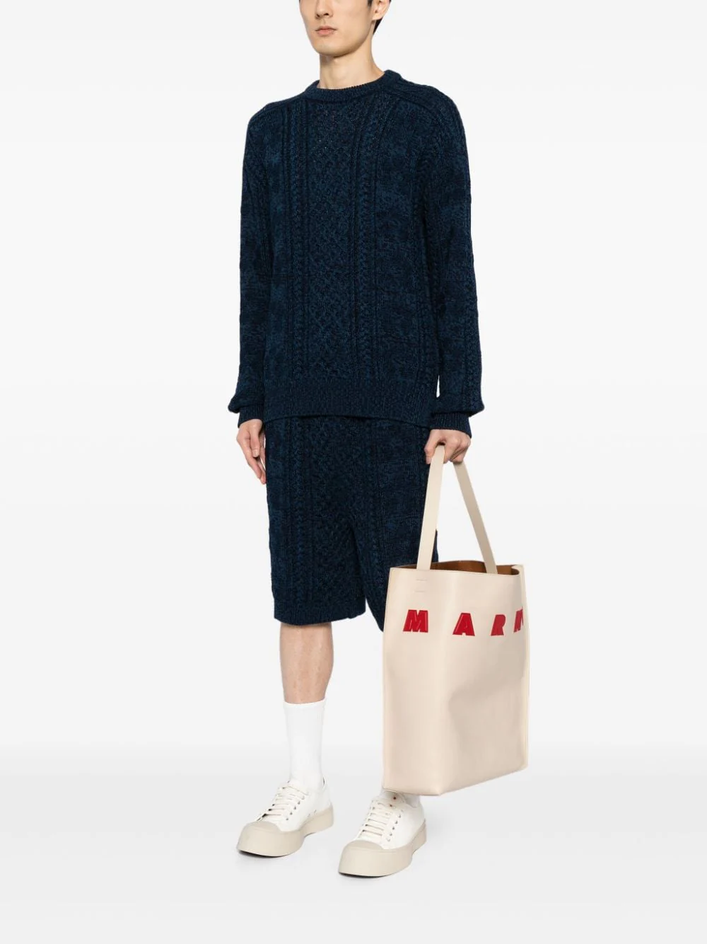 Small Museo Leather Tote Bag - Image 2