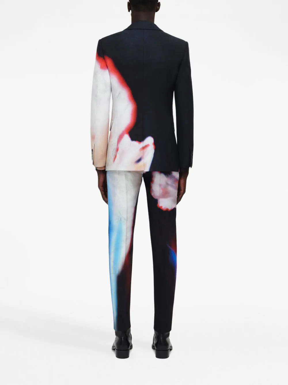 Solarised Flower Single-Breasted Blazer - Image 4