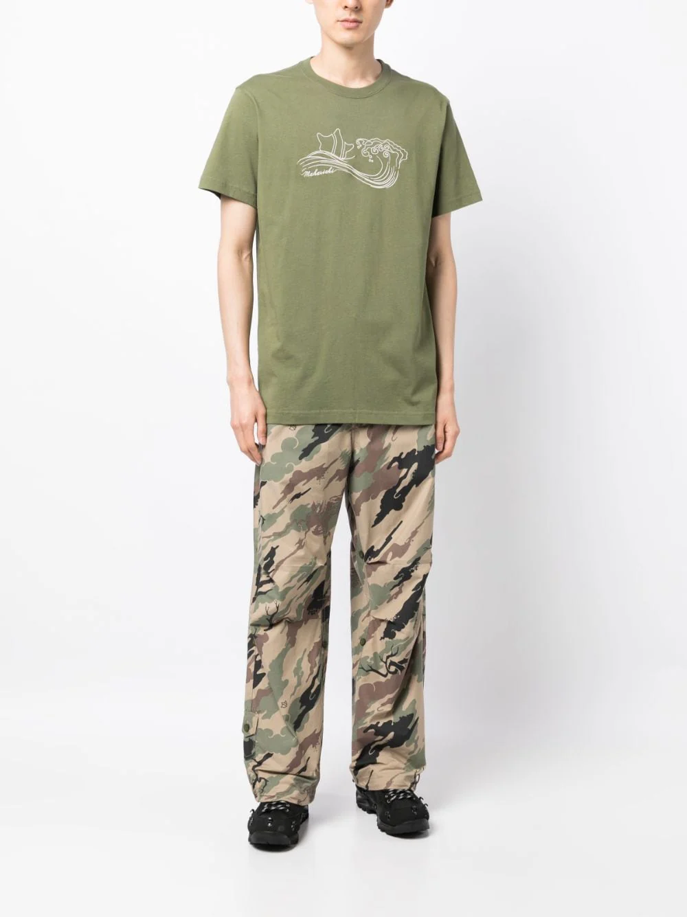 Songkran Embroidered Cotton T-Shirt - Image 3