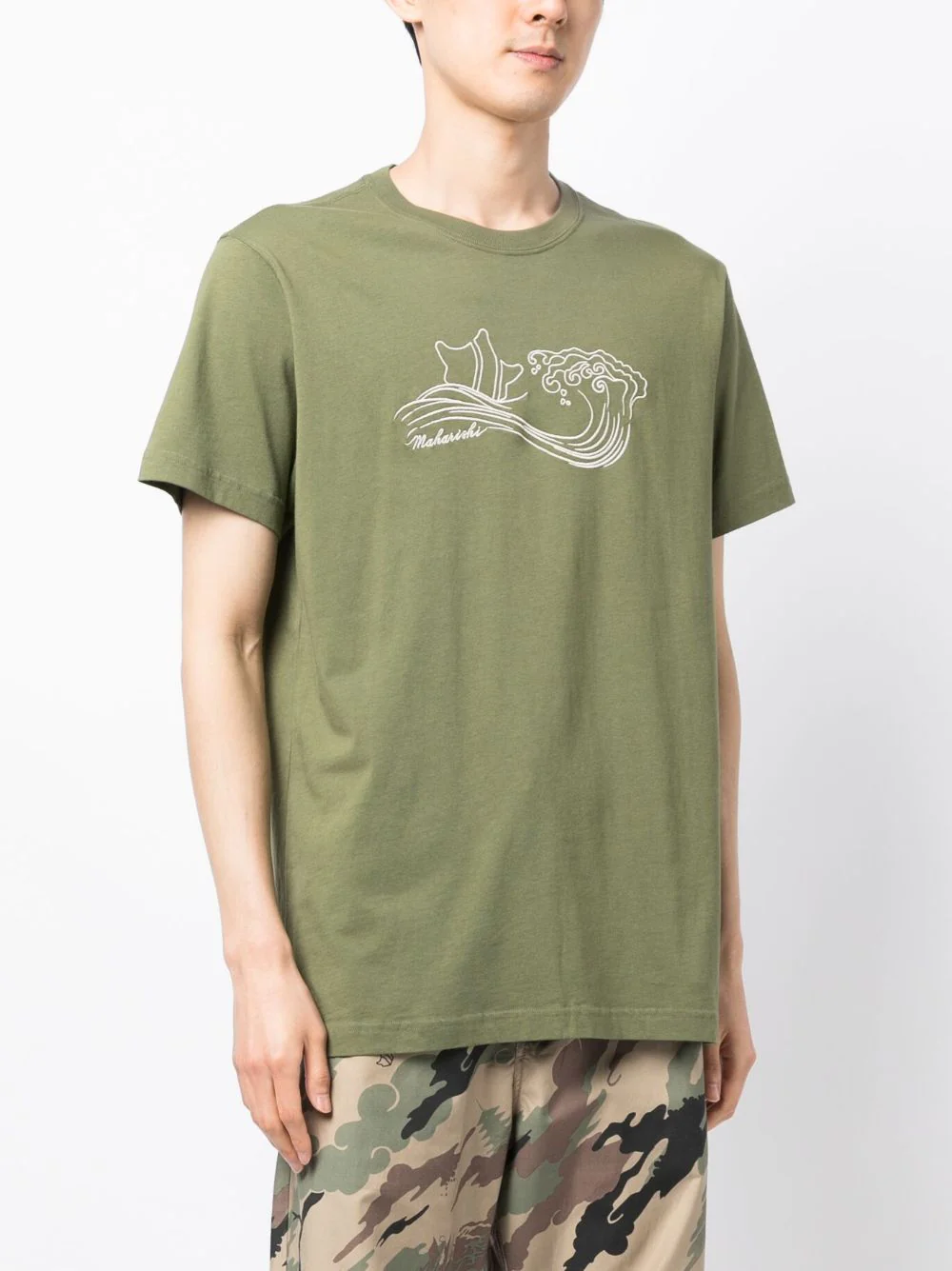 Songkran Embroidered Cotton T-Shirt - Image 4